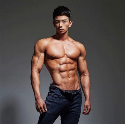 ripped asian hunk photo muscle abs male fitness models body builder swimmer hunk gorgeous