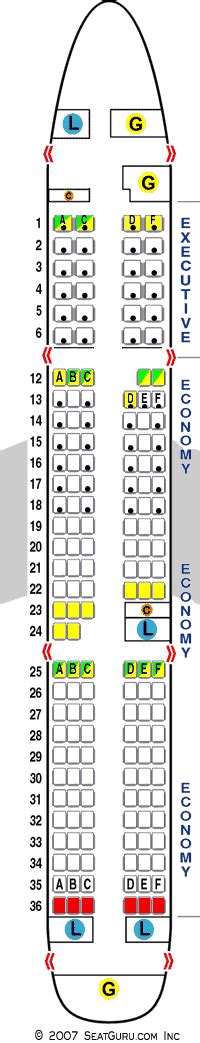 Seating Chart Air Canada