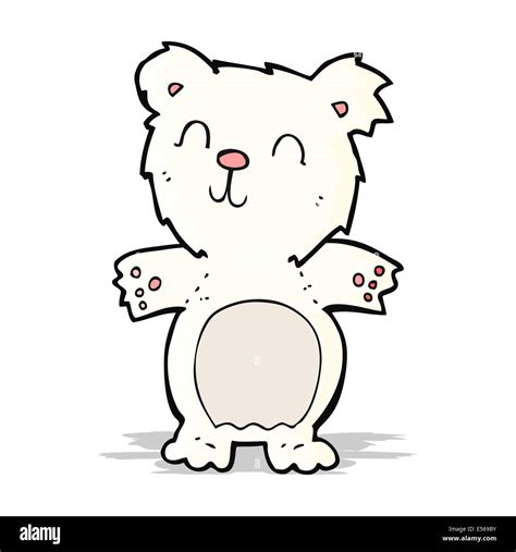 Cartoon Cute Polar Bear Cub Stock Vector Image And Art Alamy