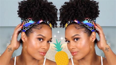 Having short hair creates the appearance of thicker hair and there are many types of hairstyles to. summer hairstyle: pineapple tutorial for short natural ...