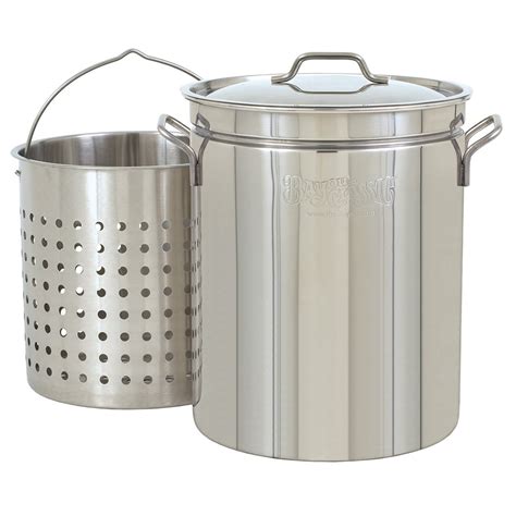 Bayou Classic Large 62 Quart Stainless Steel Soup Cooking Stock Pot