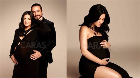 Maite Perroni posa grávida pela primeira vez para a revista Caras