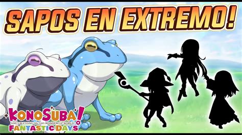 Konosuba Fantastic Days Gl Guia Sapos Gigantes En Experto Solo Con Personajes