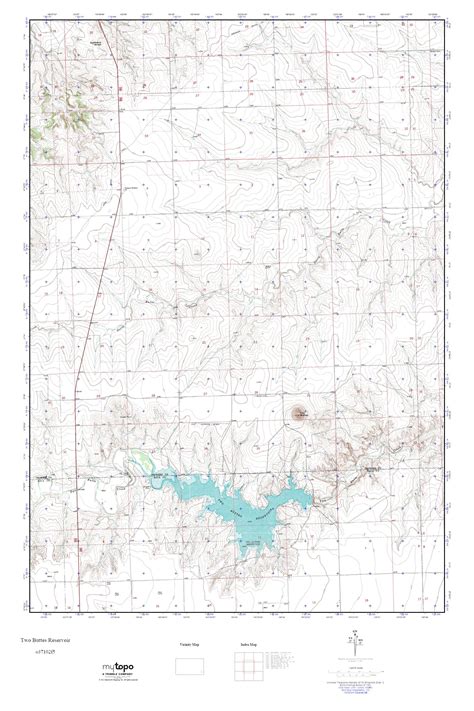 Mytopo Two Buttes Reservoir Colorado Usgs Quad Topo Map