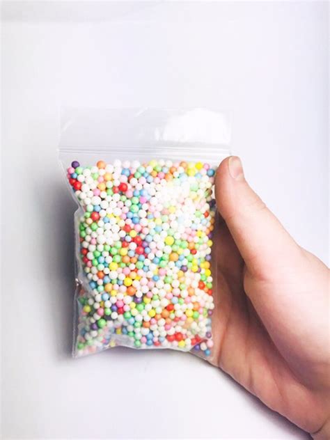 Rainbow Foamfloam Beads Make Diy Slime Micro Floam Etsy