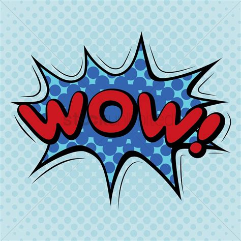 Comic bubble wow Vector Image - 1609403 | StockUnlimited