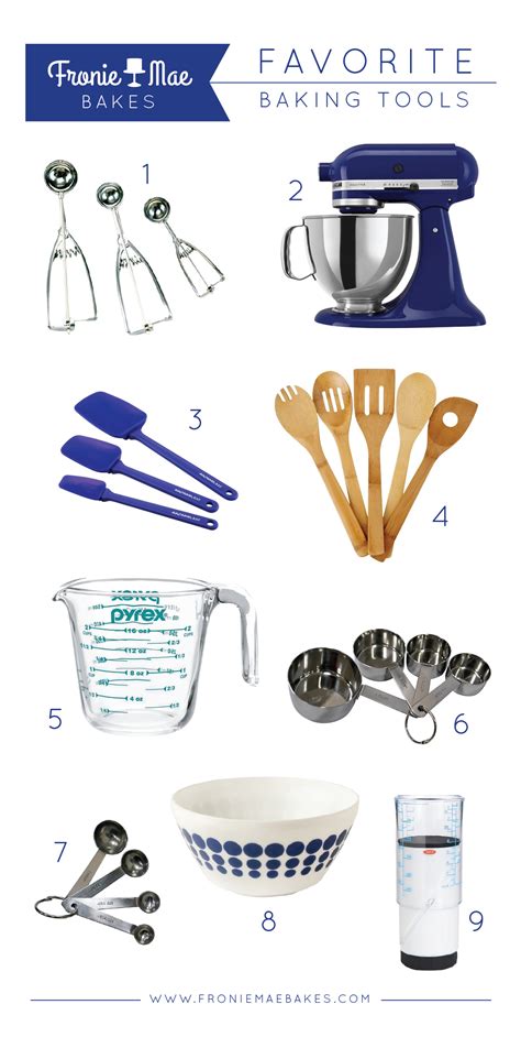 Favorite Must Have Baking Tools By Fronie Mae Bakes Baking Tools
