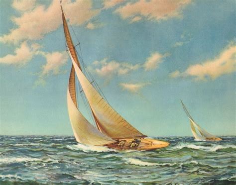 Vintage 10 X 8 Beautiful Ocean Sailing Ship Sailboat Lithograph Art Print 2 Ebay