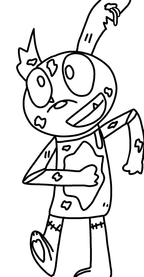 Springtrap No Color By Poppyseed799 On Deviantart
