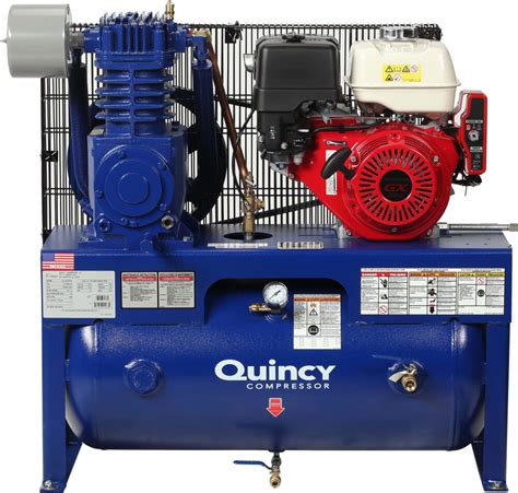 Quincy Air Compressor 13hp Honda 30 Gallon Horizontal 2020040970 Acme