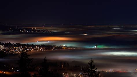 A Foggy Night In Vancouver Canada 12072017
