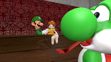 Luigi And Yoshi Tickling Daisy 1 Request By