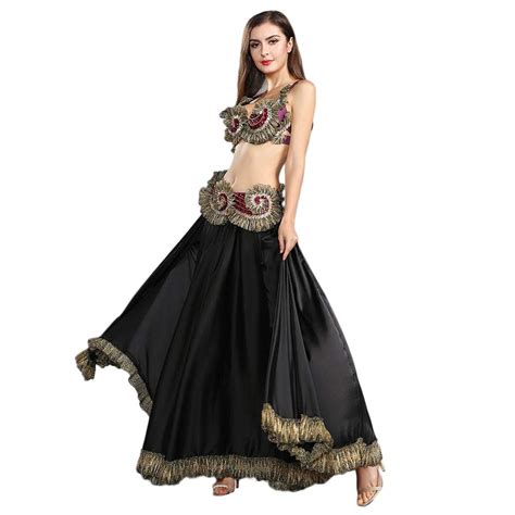 Buy Royal Smeelabelly Dance Costume Belly Dance Bra Belt Belly Dancing Skirt Long Tribal