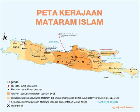 Peta Kerajaan Mataram Islam Sejarah Kita