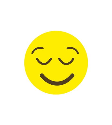 Relaxed And Relieved Face Emoji Vector Art Design Shop By Aquadigitizing