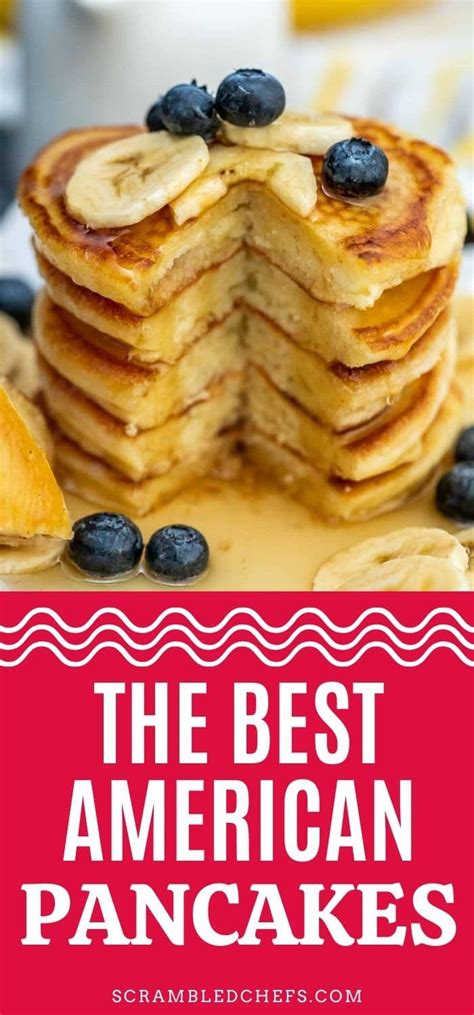 Fast And Fluffy American Pancakes Recipe Recipe Easy Homemade Pancakes Homemade Pancakes