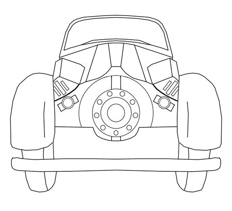 Car Front View Drawing At Getdrawings Free Download