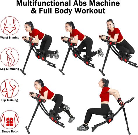 Gikpal Ab Machine Ab Workout Equipment For Home Gym Foldable Core And Abdominal Exercise Machine