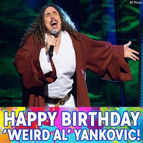 Weird Al Yankovics Birthday Celebration Happybdayto