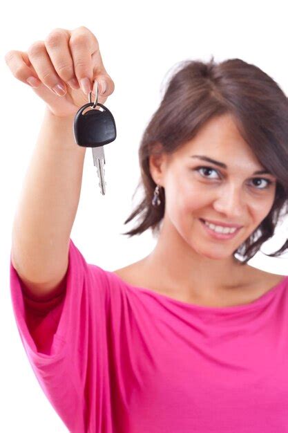 Premium Photo Woman Holding Car Keys