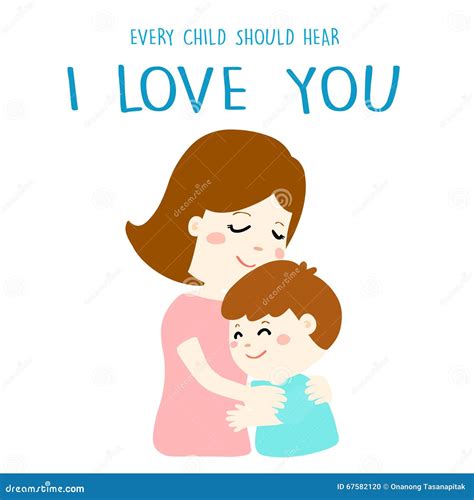 Every Child Should Hear I Love You Stock Vector Illustration Of