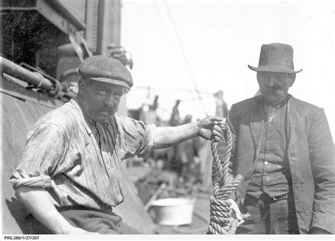 Men On Board The Sswookala Checking Ropes • Photograph • State