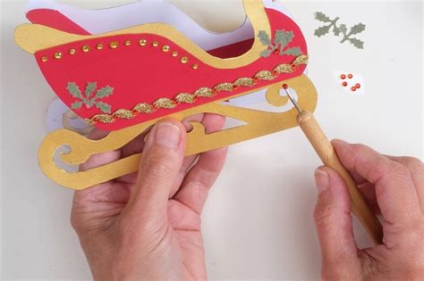 How To Craft A Papercraft Santas Sleigh Gathered