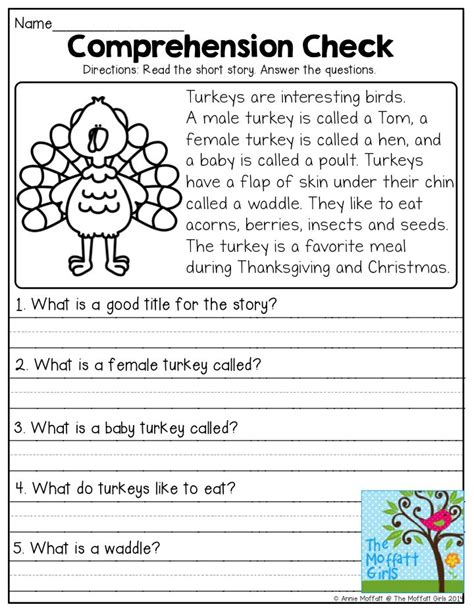 Comprehension Check- Read the short story and answer the questions
