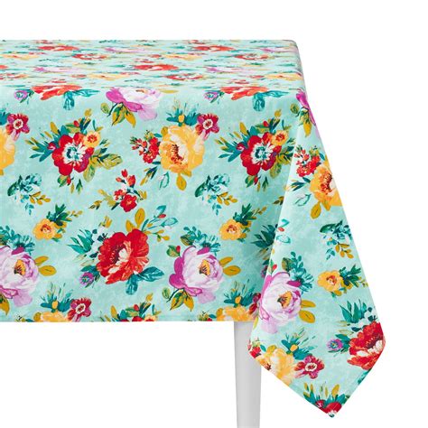 The Pioneer Woman Sweet Romance Fabric Tablecloth 60 W X 102 L