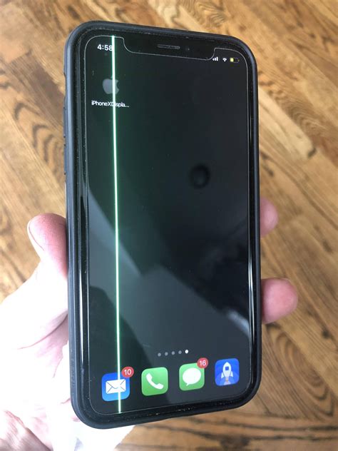 Anyone Been Faced With The Vertical Green Line On Their Iphone X R