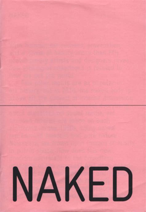 Naked The Vulnerable Body Exactitudes