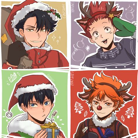 ‎sony ♪ ´ On Twitter Haikyuu Anime Anime Christmas Anime