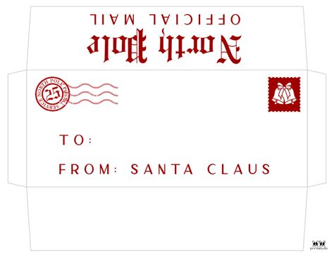 Check out our santa envelope selection for the very best in unique or custom, handmade pieces from our shops. Printable Santa Envelope Template - Printable Christmas ...