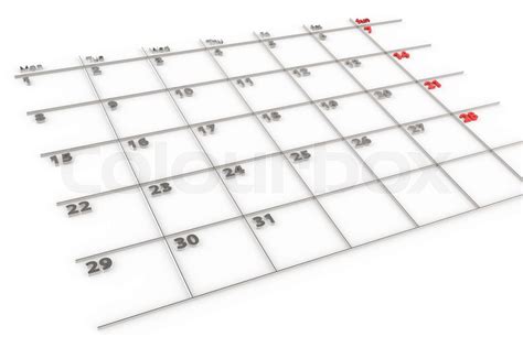 Kalender Stock Bild Colourbox