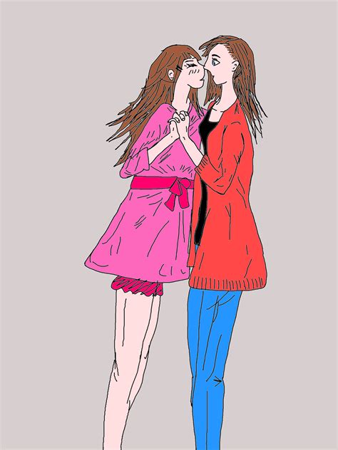 A sketchy drawing of two girls kissing. File:Two girls kiss draw.png - Wikimedia Commons