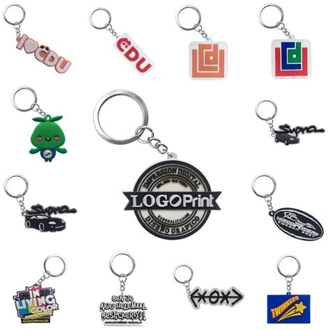 Personalized Custom Pvc Keychain Business Logo Custom Made Key Chain