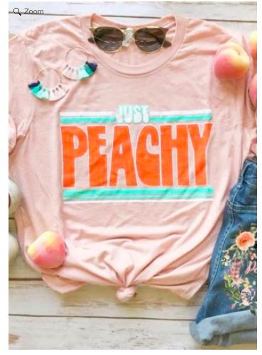 Love This Just Peachy Tee T Shirts For Women Cute Shirts Clothes
