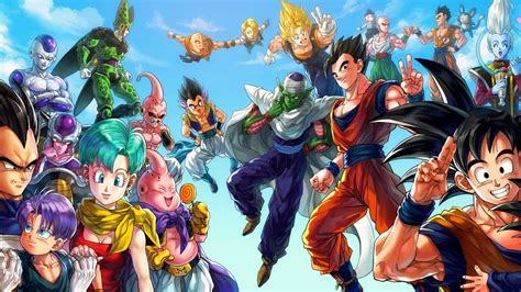 Son Goku Collage Tien Shinhan Mecha Frieza Android 18 Trunks