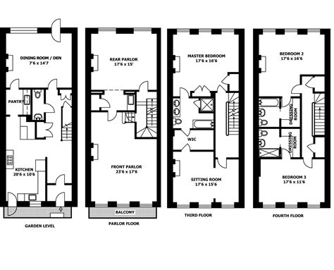 The Brownstone Floor Plan Floorplansclick