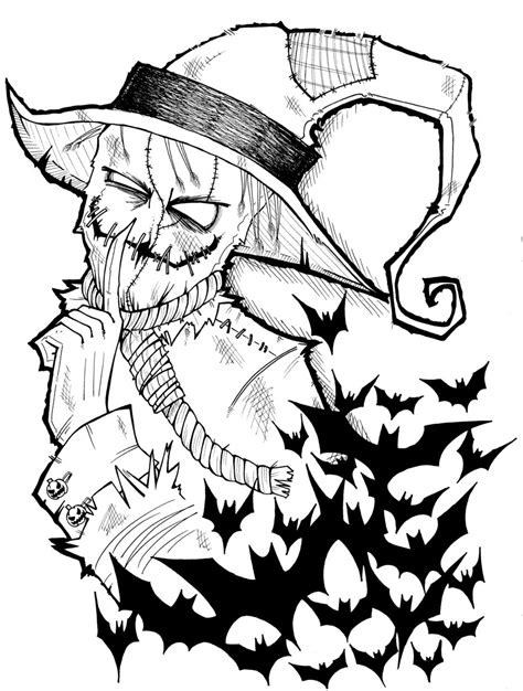 Evil Scarecrow Drawing At Getdrawings Free Download