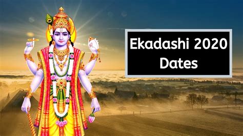 Ekadashi 2020 Ekadasi Fasting Dates 2020 When Is Ekadashi 2020 Youtube