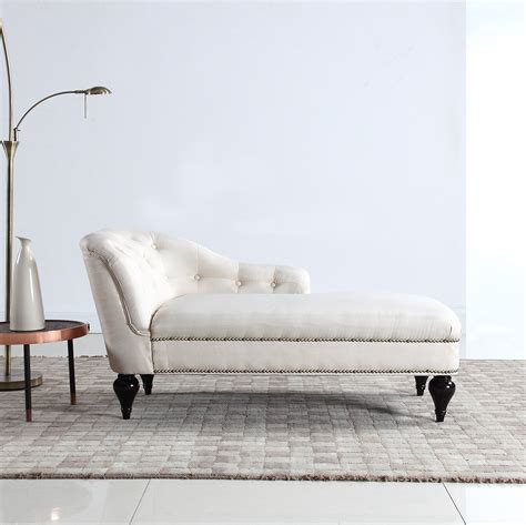 Buy Divano Roma Furniture Divano Roma Elegant Chaise Lounge Indoor Chair Tufted Velvet Fabric