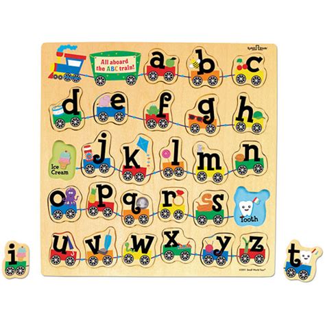 abc train puzzle thinker toys