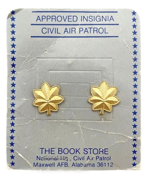 Vietnam Era Cap Civil Air Patrol Major Officer Rank Insignia Clutch
