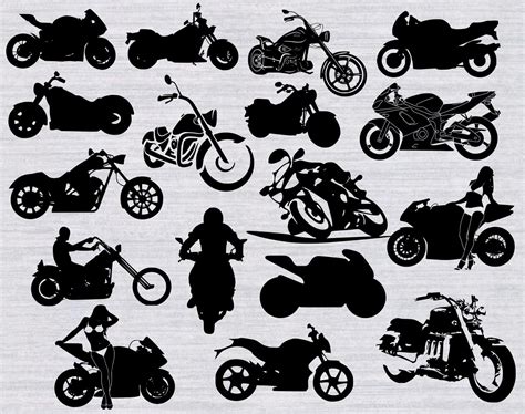 Motorcycle Svg Bundle Biker Svg Motorcycle Clipart Svg