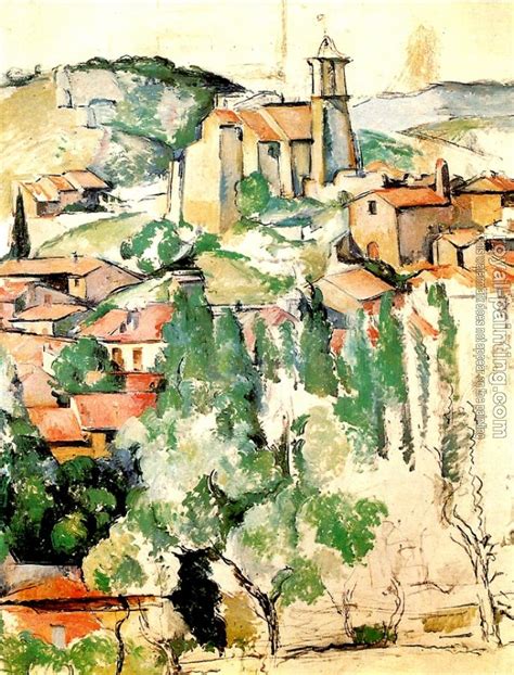 The Village Of Gardanne By Paul Cezanne Oil Painting Reproduction