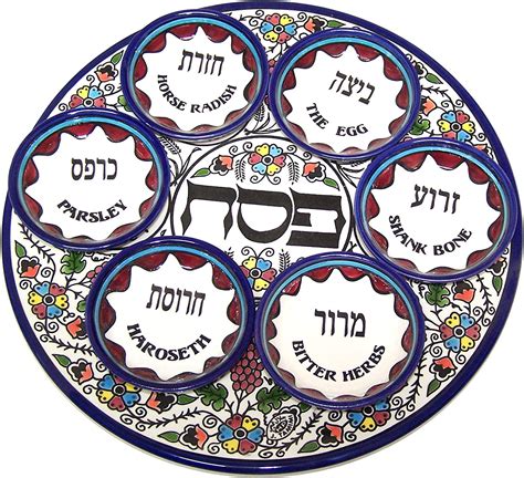 Seder Plate Plate For The Passover Meal Passover Plate Uk