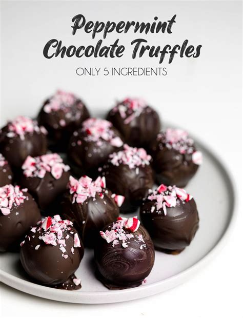 Vegan Peppermint Chocolate Truffles Nadia S Healthy Kitchen Vegan