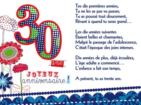 Carte Anniversaire 30 Ans Homme