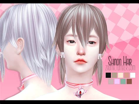 Ts4 Shinon Hair F By Simsday Simsday